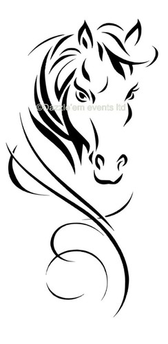 Horse box vinyl - horse, sticker