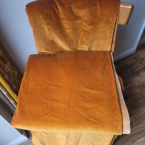 Vintage mid century velvet - vintage,