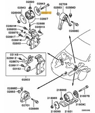 Bolt, engine mounting - Evo 4-9