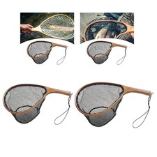 Fly Fishing Landing Net Wading Net for Boating Father's Day Gift Saltwater