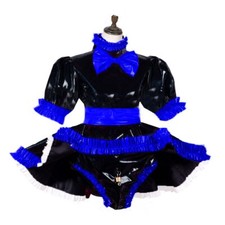 Sissy PVC Dress Lolita Style Lockable Clothing