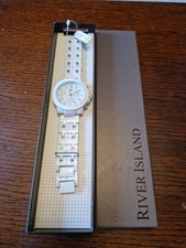 White Steel River Island Watch