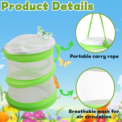Green collapsible insect cage - green,