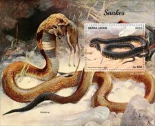 Snakes MNH Stamps 2023 Sierra