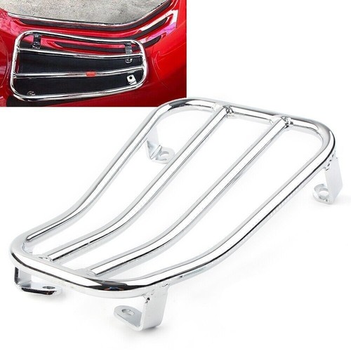 Chrome rear luggage rack - rear,