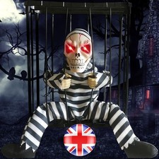 Motion Sensor Screaming Skeleton Animated Halloween Decorations Outdoor Indoor