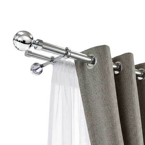 Double curtain pole - curtain, rod