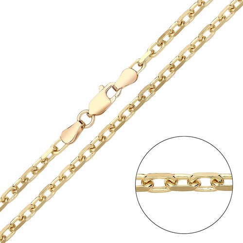9ct yellow gold silver 3mm - silver,