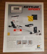 Rare Advertising KETTLER SPORT Rowing Fitness Trainer Coach 1993