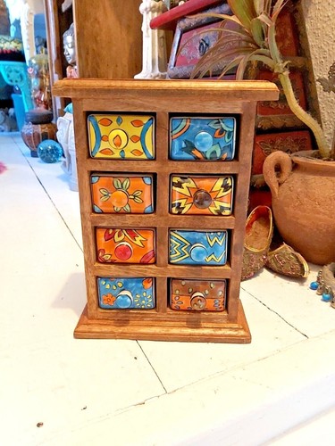 Handmade indian ceramic eight - handmade,