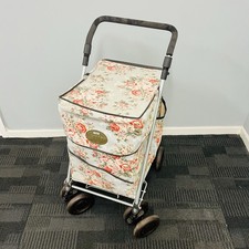 The Sholley Floral Design Shopping Trolley Blue- Free Post