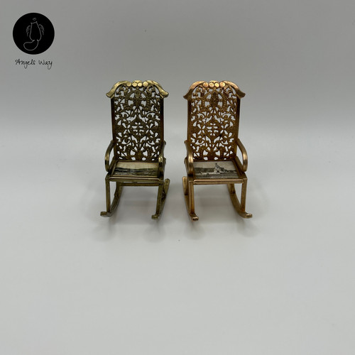 Vintage brass tone mini - 2x,