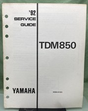 Genuine Yamaha 90894-91303 TDM850 Service Guide 1992