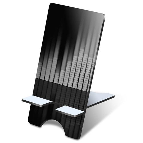3mm mdf phone stand - mdf, bw