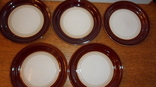 Denby cognac side plate - side,