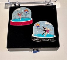 2002 Olympic Figure Stating Pins in Olympic Clamshell.