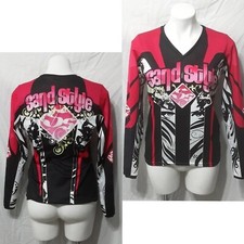 Advertising Edge Women's Racing Jersey Top Small Long Sleeve Sport Street Style