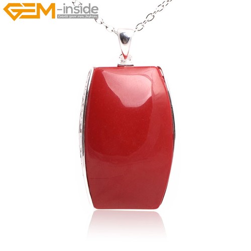 Necklace square sandstone - necklace,
