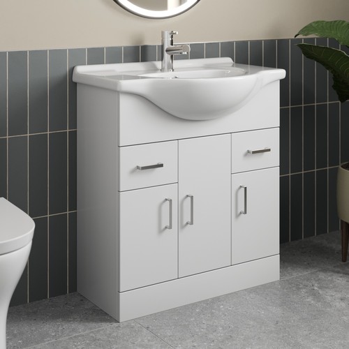 750mm freestanding vanity unit - freestanding,