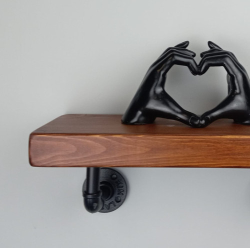 Rustic industrial shelf solid - rustic,