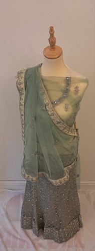 Elegant mint green silver - green, &