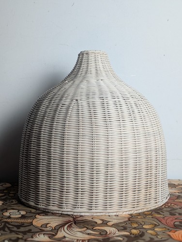 Wicker lamp shade weaved - wicker,
