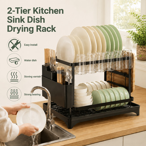 Tier kitchen sink dish - 2-tier,