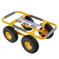 Dolly Trolley Removal Cart, 25cm Pneumatic Wheels, 540kg Load, Metal, 75x38cm