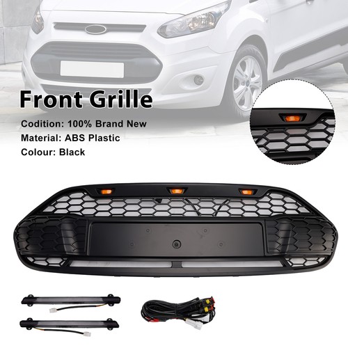 Black front bumper grill - black,
