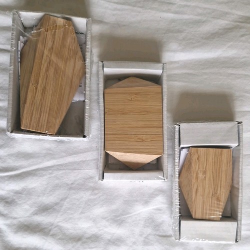 Ikea bamboo coat hooks - 3x,