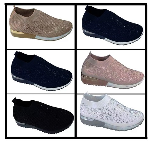 Women diamante trainers - women's,