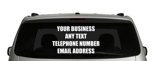 Personalised business rear - personalised,