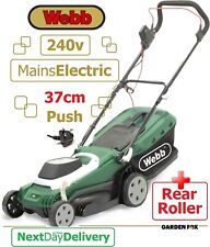 new WEBB Supreme WEER37RR 37cm Rear Roller PUSH 240v Corded Mower 5055661905411