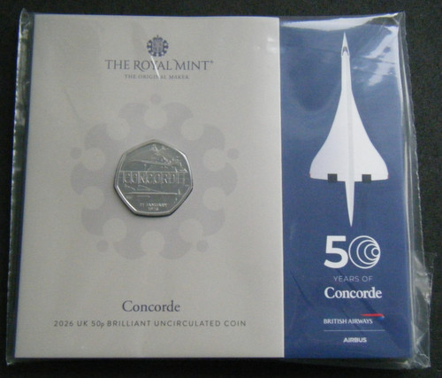 2026 years concorde 50p - 50,