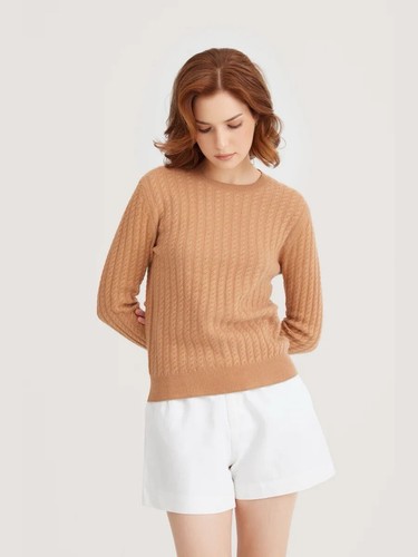 100 pure cashmere cable - cashmere, knit
