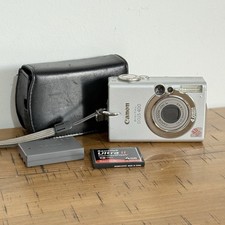 Canon IXUS 400 Digital Camera 4.0MP 3x Zoom Tested Working + Memory Card Photo