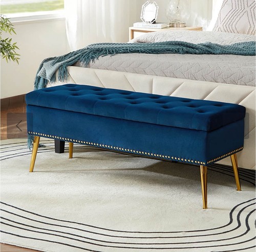Chesterfield storage bench - storage,