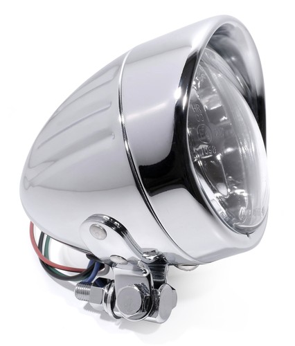 Headlight chrome clear lens - 4",