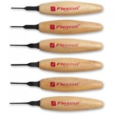 Flexcut MT910 6 Piece 1.5mm Mixed Profile Wood Carving Micro Tool Set
