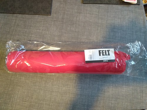Red felt roll - felt, 45cm