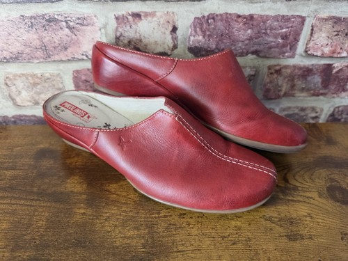 Pikolinos red leather - pikolinos,