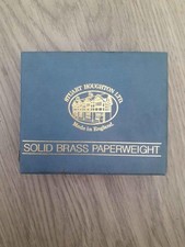 STUART HOUGHTON BRASS PAPER WEIGHT