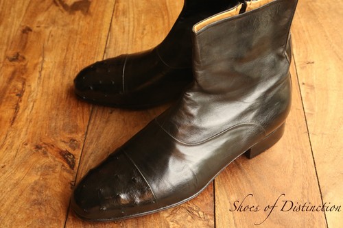 Stemar ostrich black leather - stemar,