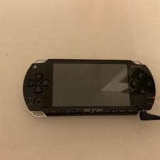Sony PSP Black Handheld Game Console System with Charger Cable Tested Working