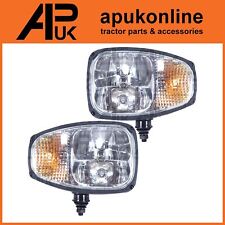 PAIR Front Headlights Headlamps Light for Manitou MT MLT Telehandler Telescopic