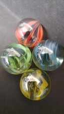 COLLECTORS GIANT SHOOTER MARBLES  35mm  X4