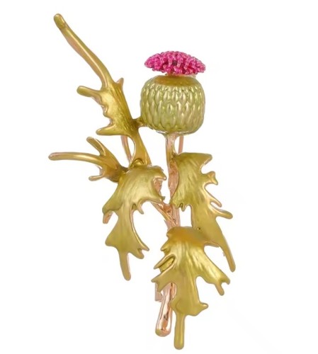 Scottish thistle brooch 10 - thistle,