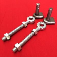 12MM WROUGHT IRON GATE HINGES HANGERS HOOKS METAL POST FITTINGS GALVANISED NEW