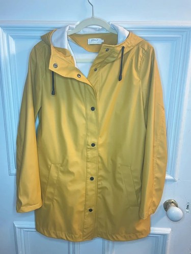 Mustard yellow raincoat - raincoat, size