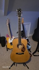 Fender Paramount PD-220E Acoustic Guitar, Right Handed. Comes With Hard Case